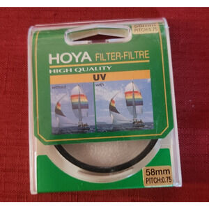 HOYA 58mm UV Haze Protection Filter Pitch: 0.75 High Quality UVB UVC For Camera